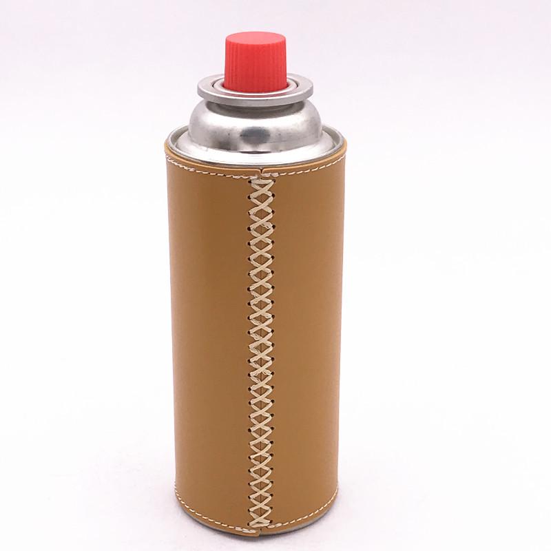 250g Insulated Leather Gas Can Cover for Outdoor Camping and Mountaineering