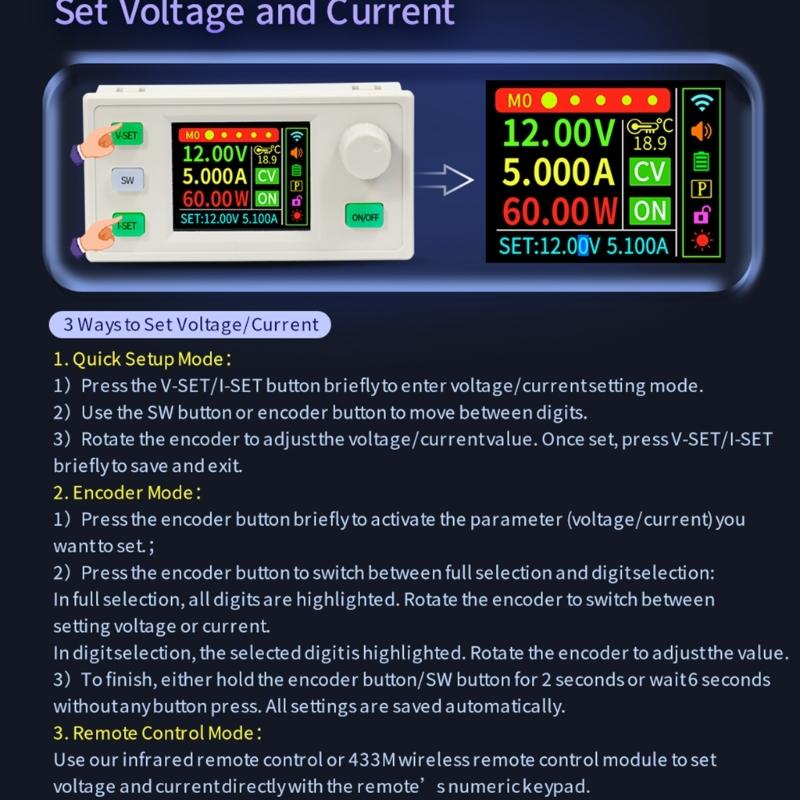 Voltages Regulator Power Supply Constant Voltages Current Step Down Module Stabilized Voltages Current Regulator