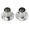 19.5mm Closet Rod Brackets 22.5mm 26mm Closet Clothes Flange High Quality Holder Socket Stainless Steel Bracket