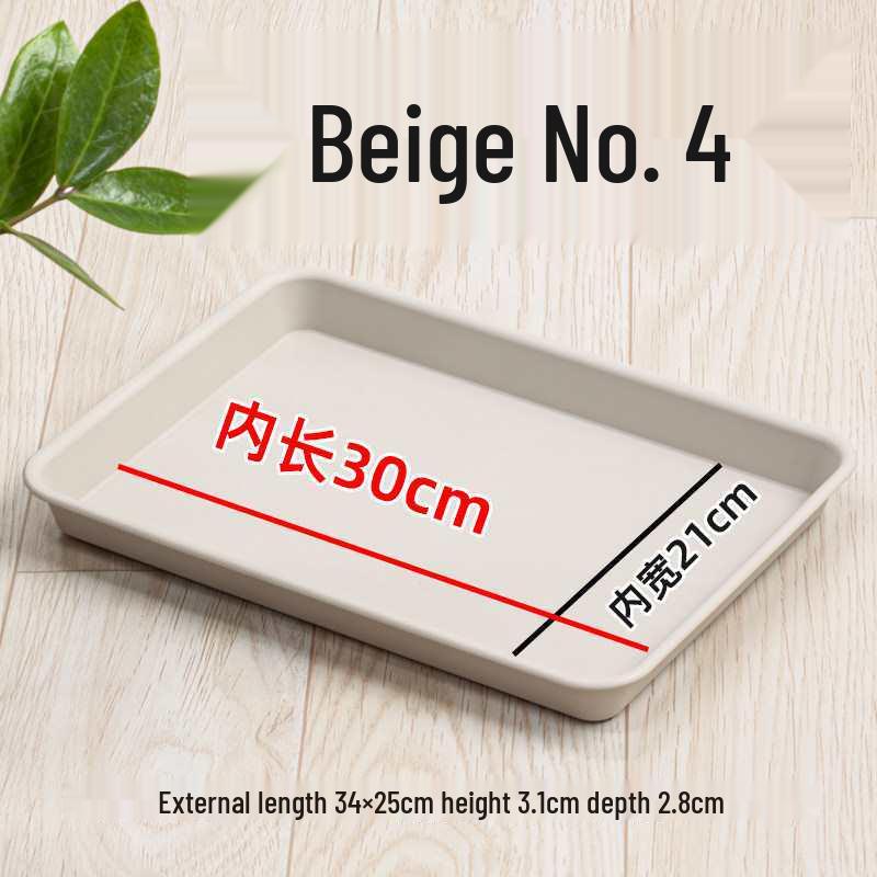 Thickened Rectangular Plastic Flower Pot Tray - Large Water Catching Mat for Bonsai