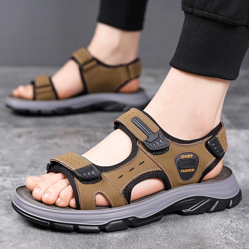 Fashion Men's Beach Sandals 2024 Summer Gladiator Men Outdoor Shoes Roman Man Casual Shoe Fashion Flat Flip Flops Slippers