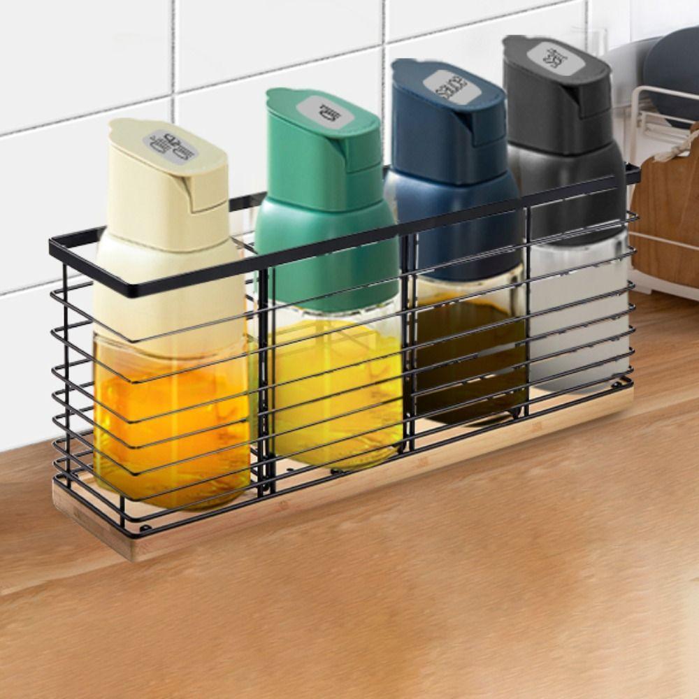 Detachable Cooking Utensils Storage Basket Large Capacity Kitchen Table Organizer  Cupboard