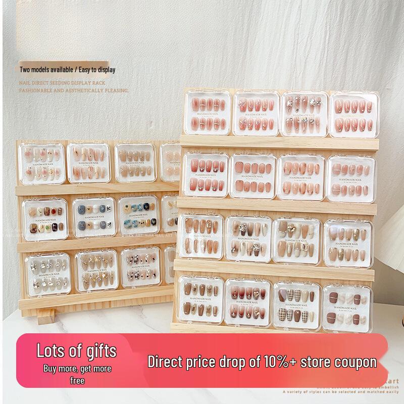 

Tiered Cardboard Nail Art Display Stand - 3 or 4 Layers Crystal Double-sided Tape (24 pieces)