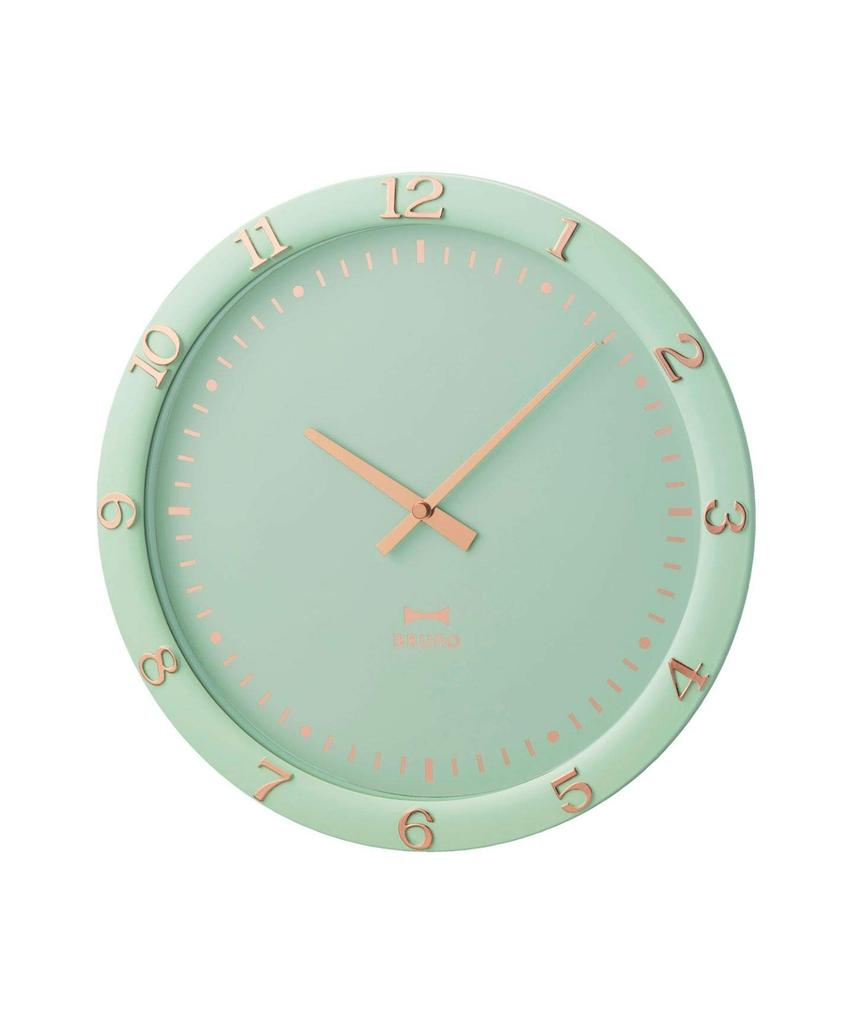 BRUNO Wall Clock, Pastel, Stylish, Popular, Blue-Green, Housewarming Gift, BCW040-BGR