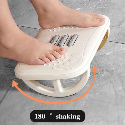 Fußstütze für unter den Schreibtisch mit Massagerolle, strapazierfähig, tragbar, Schmerzlinderung für Männer und Frauen, ergonomisch, für die Arbeit im Homeoffice