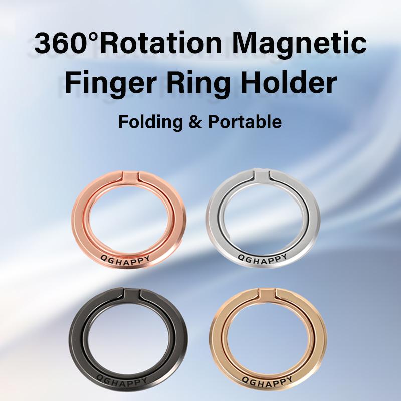Magnetic Ring Phone Stand series Alloy Desk Buckle Holder Magsafe Foldable Removable Mobile Phone Bracket for iphone 16 15 14 13