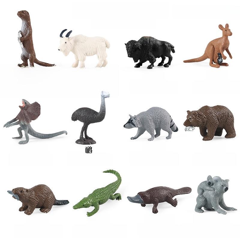 Farm Pasture Simulation Plastic Doll Model Ornament Farmer Worker Animal Woman