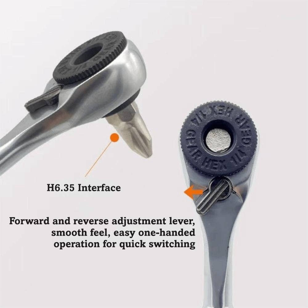 Magnetic CR-V Screwdriver Set High Hardness Magnetic Drill Bit Compact Ratchet Wrench  DIY Projects