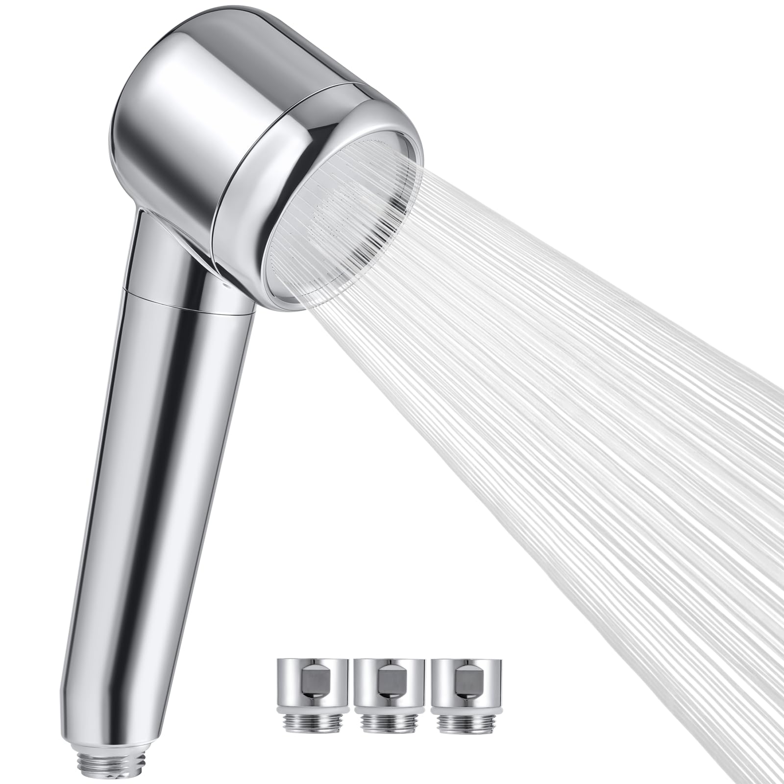 

Душевая вода с хлорированной водой, душ с высокой степенью очистки, душ с низким содержанием воды, нежный для кожи головы и воды, 3 типа адаптеров, легко протекает, очищает,