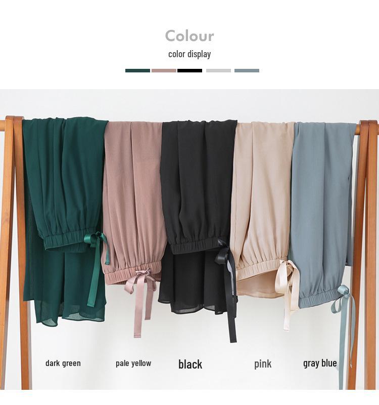 Frühlings-/Sommer Chiffon Weitbein Culottes für Übergrößen Damen - Lässig & Locker geschnitten