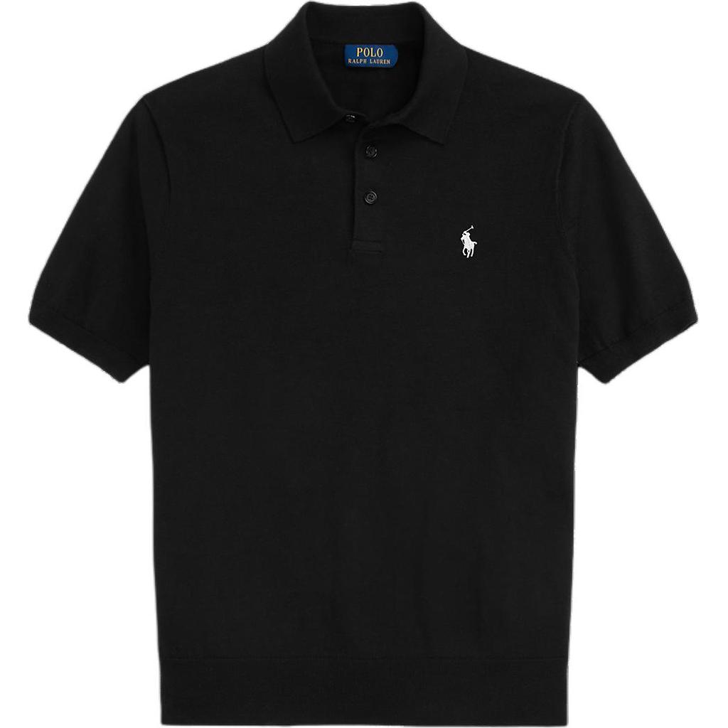 Polo Ralph Lauren Standard Fit Logo Polo Shirt Men Tops Black MNPOSWE1N820035