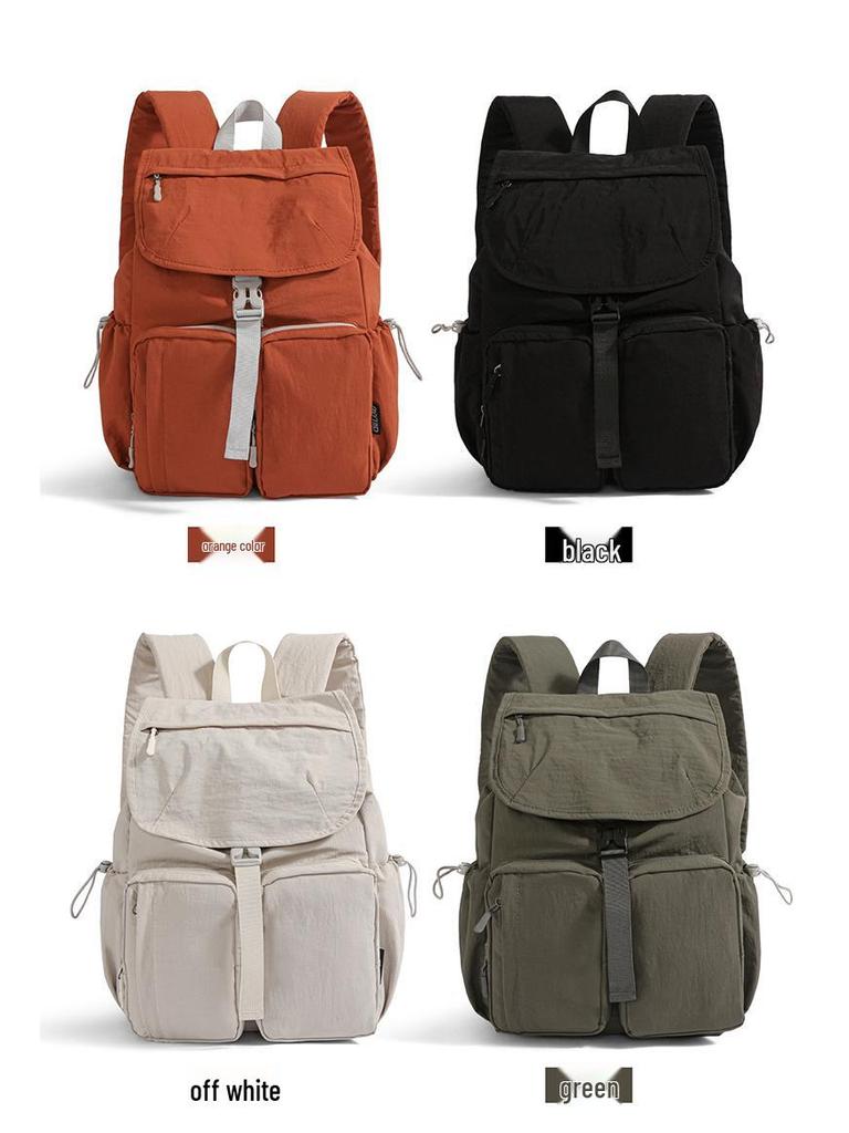 2025 Autumn Japanese-Style Multi-Pocket Backpack: Trendy, Versatile, Large-Capacity Schoolbag