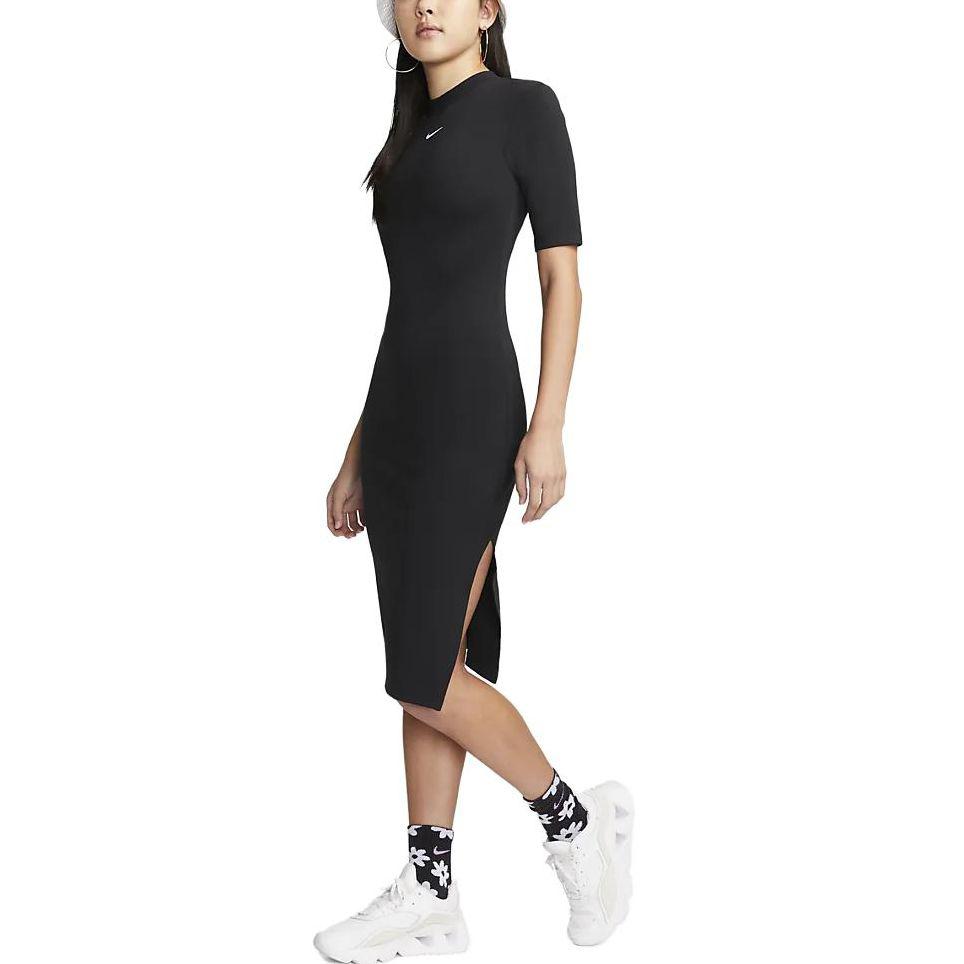 New Nike Short Sleeved Dress Women's Black DV7879-010