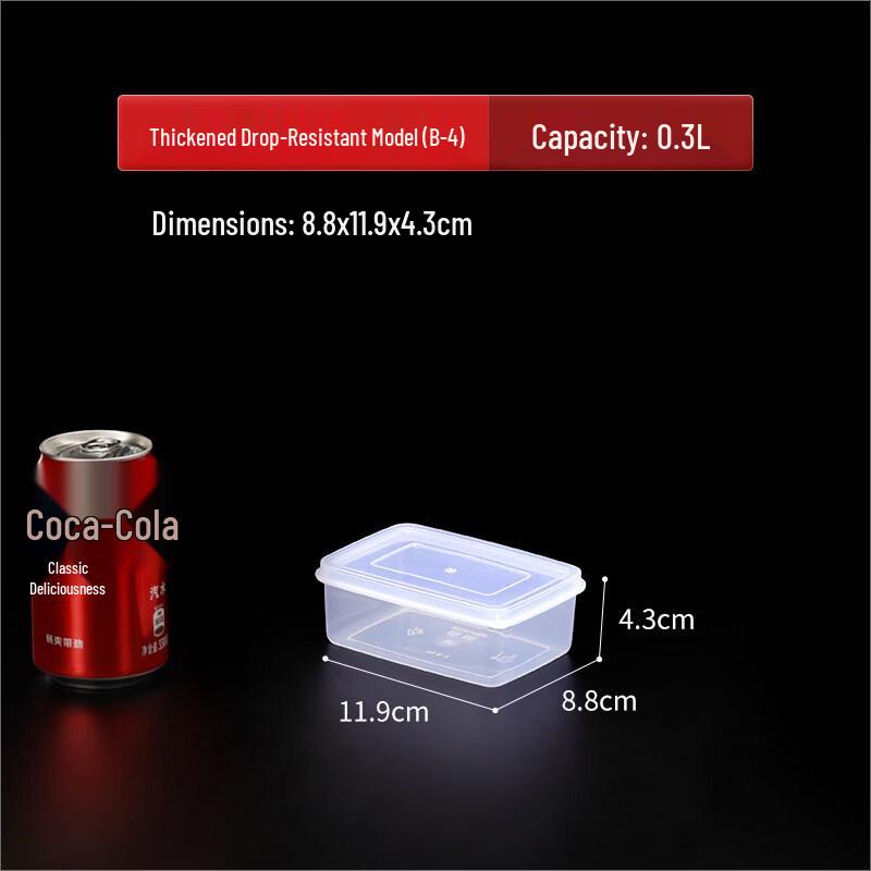 ZISIZ Rectangular Plastic Food Storage Container