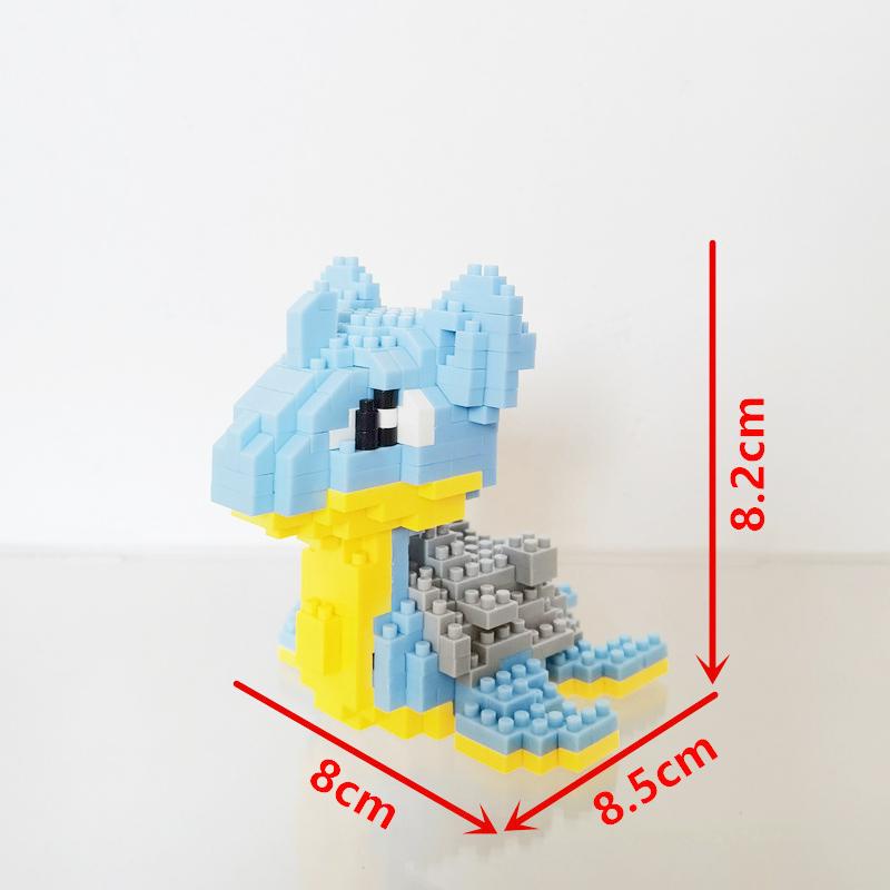 Anime Pokémon Building Blocks Assembly Anime Charizard Doll Blastoise Bulbasaur Gengar Bricks Figures Toy for Kid Gift