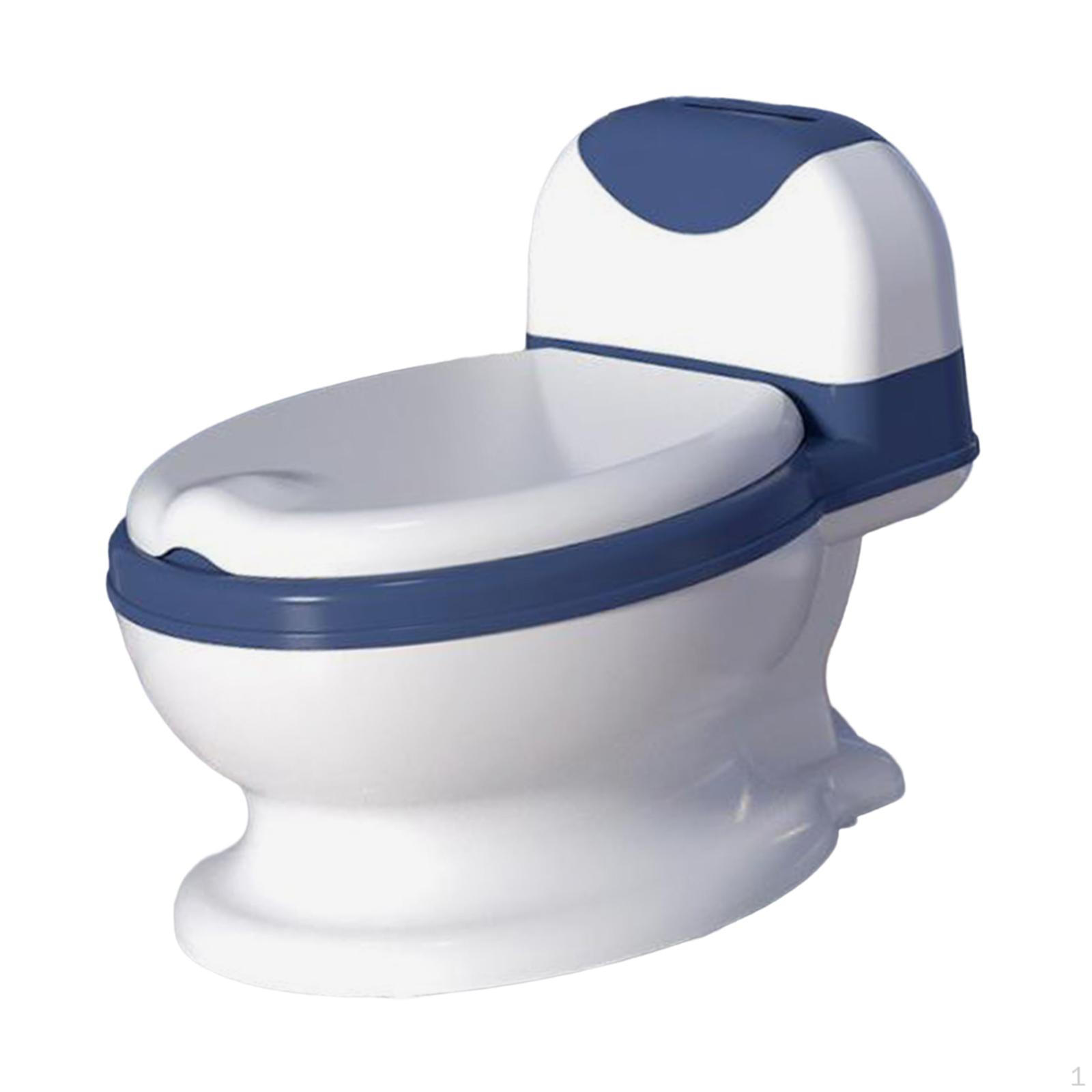 

Toilet Transition Seat with Storage And Brush, for Indoor Outdoor Use, Compact Size синій