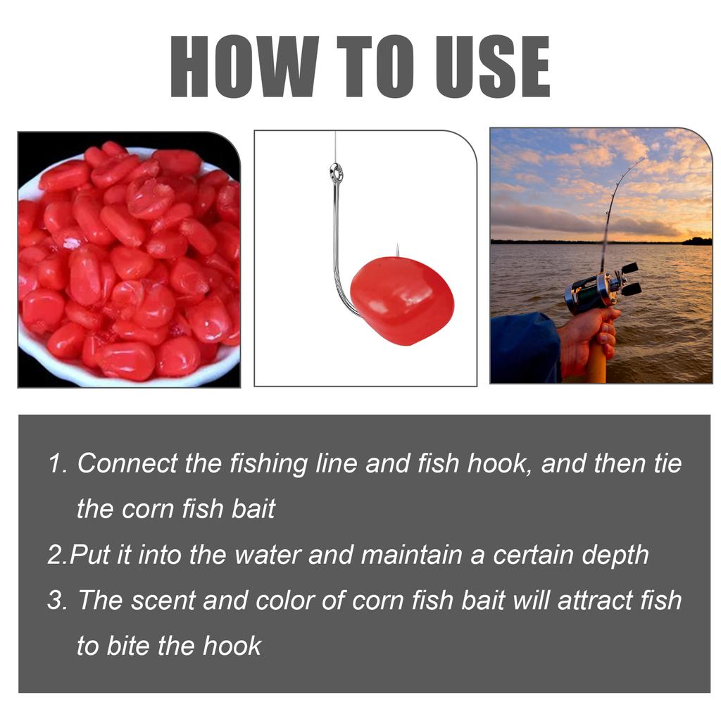 Yegbong Corn Fish Bait Reservoir Fish Bait Fishing Attractant Portable Fish Attractant