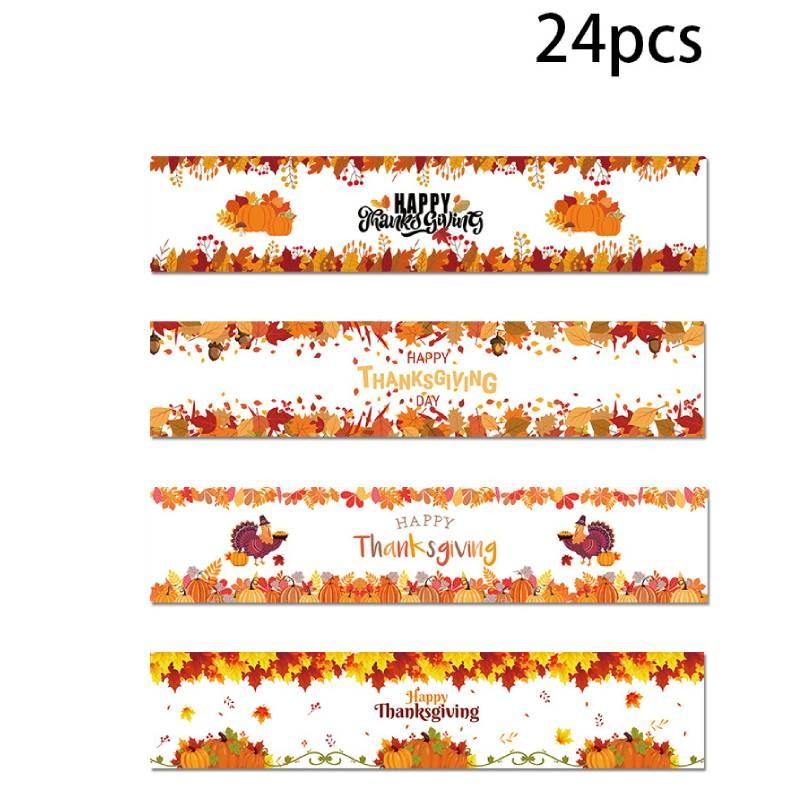 Bottle Festival Fall Stickers With Thanksgiving Theme For Event Decoration