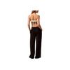 Calvin Klein Loose Fit High Waist Solid Color Casual Pants Women bottoms Black 44B606G-001