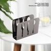 Napkin Holder Unique Knife Fork Cutout Pattern Anti Slip Upright Metal Napkin Holder for   Restaurants Hotels