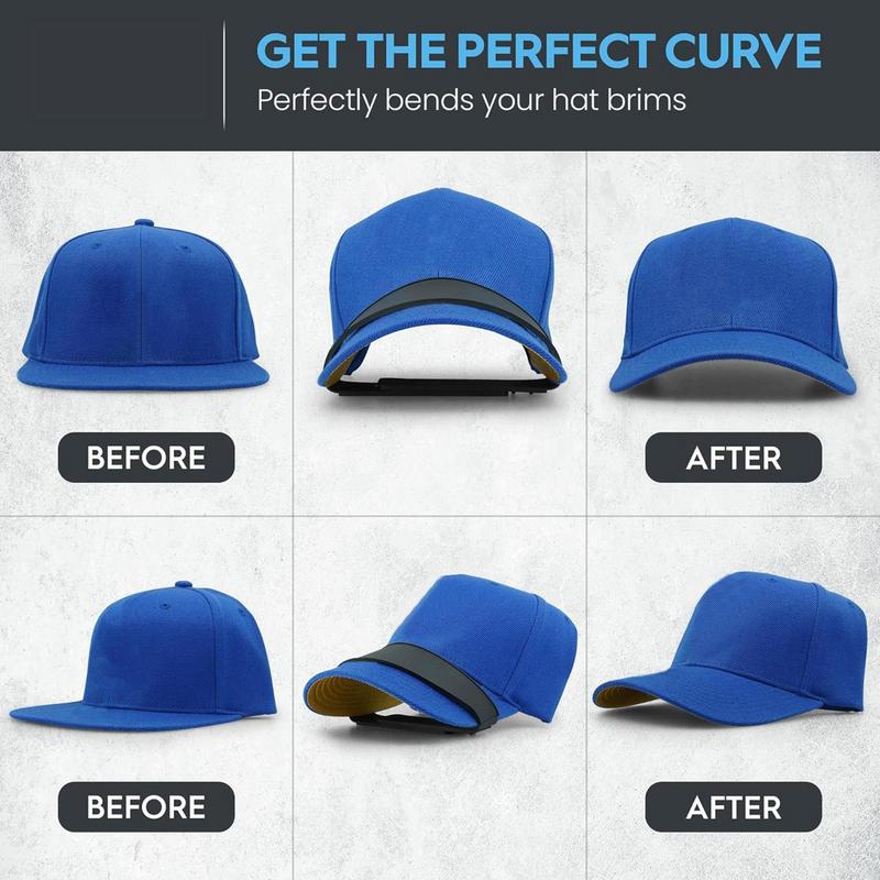 Hat Bill Bender Curve Steaming Optional Adjustable Hat Shaper with 9 Brim Curve Options Hat Plastic Tools Hat Curver Tool