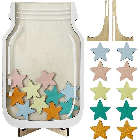 Personalized Reward Jar Stars Reward Jar, Classroom Reward Jar for Student Boys Girls Good Behavior Gift