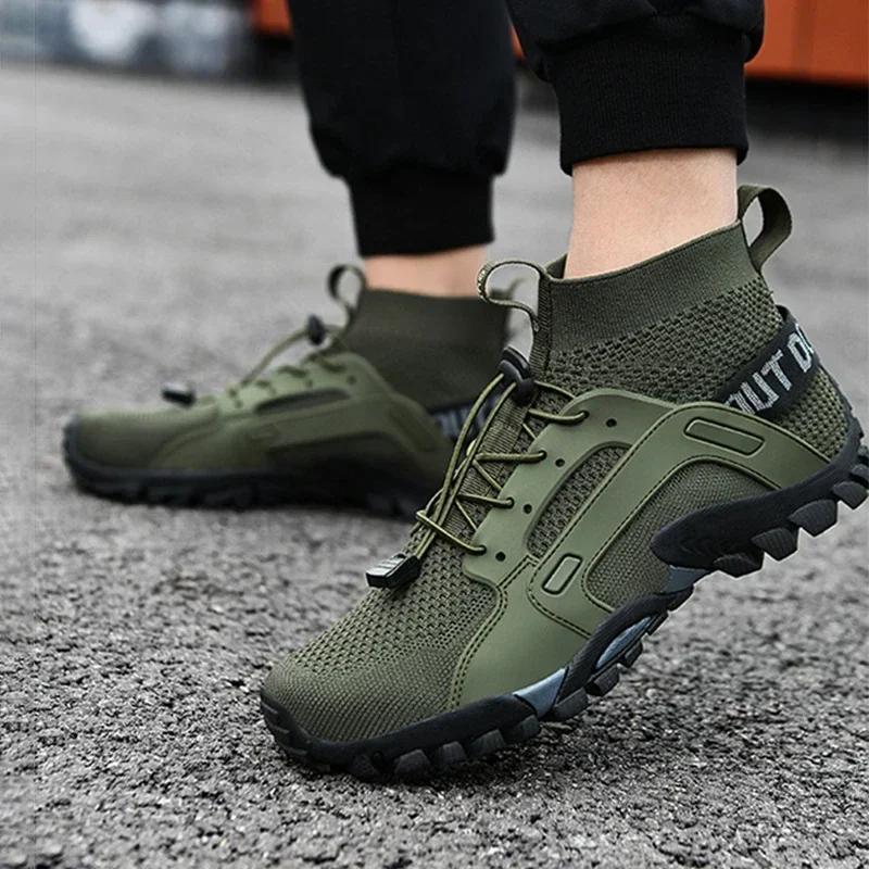 Aqua Shoes Male 2025 Quick-Drying Anti-Slip Sneakers Mountain Hiking Swimming Water Shoes Soft Men Casual Sneakers Zapatillas