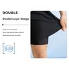 Li-Ning Breathable Quick-Dry Fake Two-Piece Double-Layer Anti-Awkwardness Sportswear Unisex Sportswear MXMBLSKT607