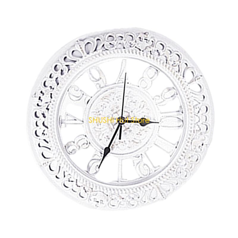 Elegant European Styles 12inch Round Wall Clock for Home Or Office Decoration D57B