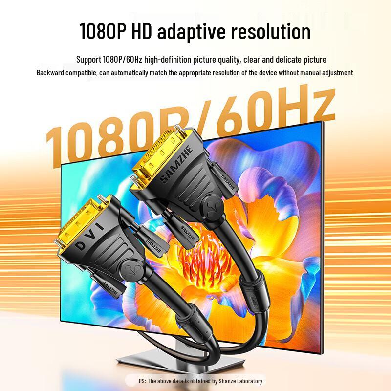 Shan Ze DVI-D 24+1 Male-to-Male Digital HD Video Cable