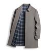 New Lapel Men's High-end Business Middle-aged Jacket High-end Daddy Top Mid-length