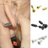 Unisex Punk Gothic Unique Stainless Steel Whole Screw Solid Ear Studs Earrings