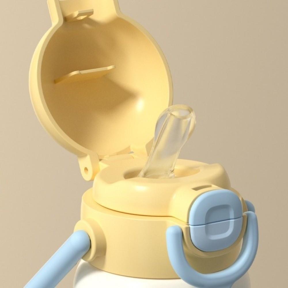 Portable Handheld Thermos Cup 600ml Thermos Water Bottle Unique Thermal Bottle  for Girls