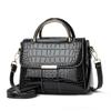 Vibrant Stylish Pu Small Handbag With Glossy Finish And Crocodile Print Trendsetters For