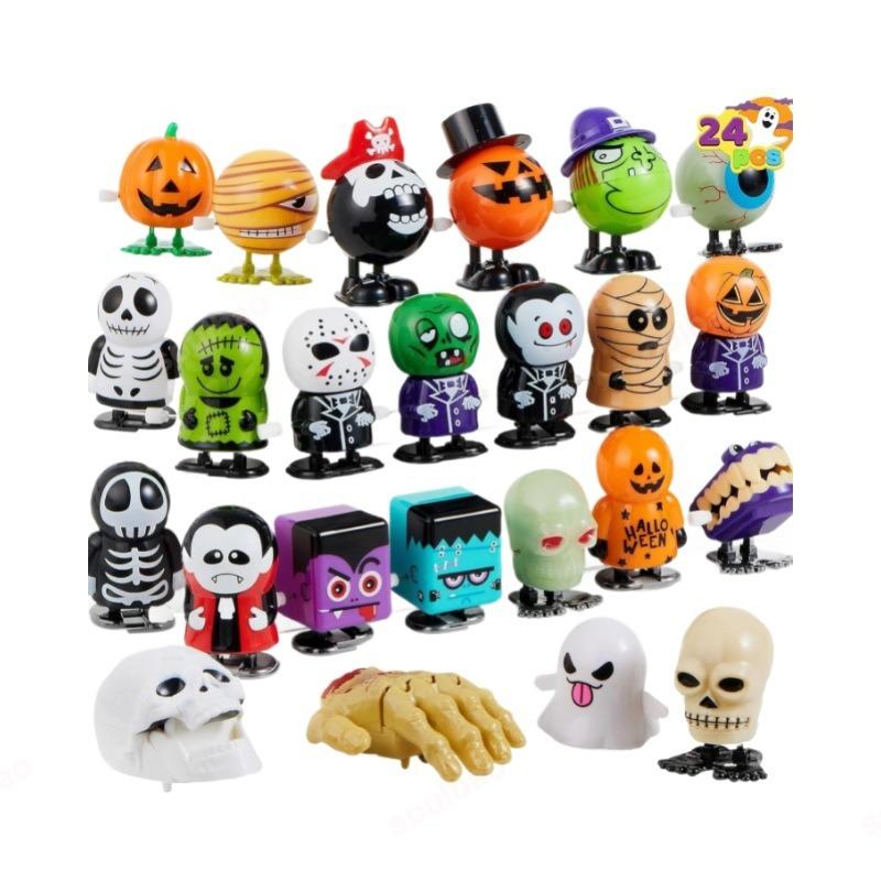 

Novelty Halloween Wind Up Toy Skeleton Pumpkin Shape Fun Party Favor Creative Gift For Halloween Themed Events (As shown-31967)-