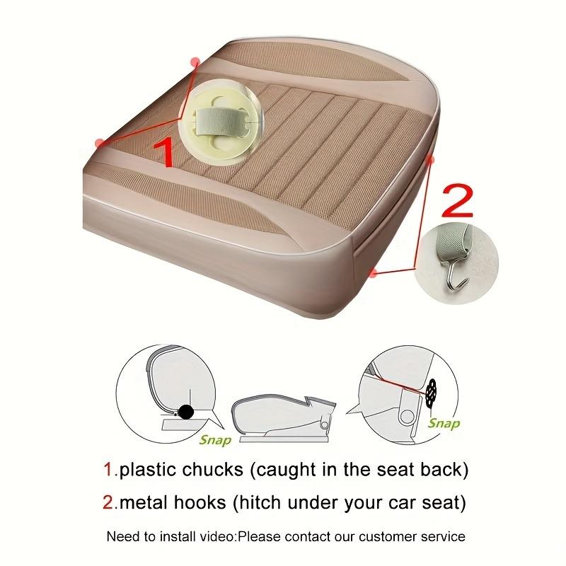 Egész Éves Vászon Autós Ülés Párna - Csúszásmentes, Kopásálló, Légáteresztő, Könnyű Szerelés SUV-k Első Utasüléseibe, Könnyű és Puha