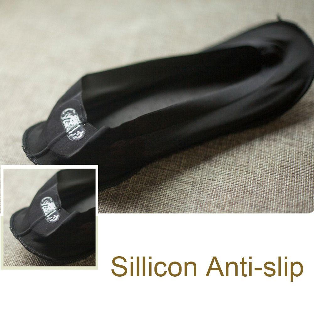 2 Pairs Foot Massage Ice Silk Socks Orthopedic Pad Invisible Sock Comfortable Summer Socks  Women