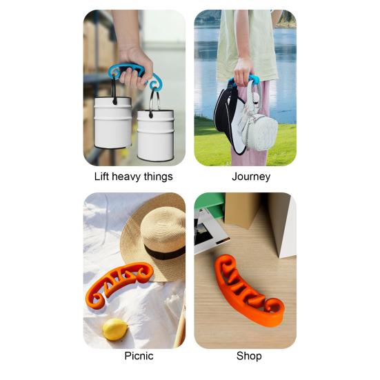 Grocery Bag Carrier Heavy Duty Plastic Bag Organizer Rack Weak Hands Pain Relief Bag Grabbers for Mommy Shopping Bags Groceries Clothing