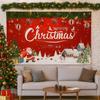 Red Happy Christmas Photography Backdrop Christmas Decorations  Home Party Decor