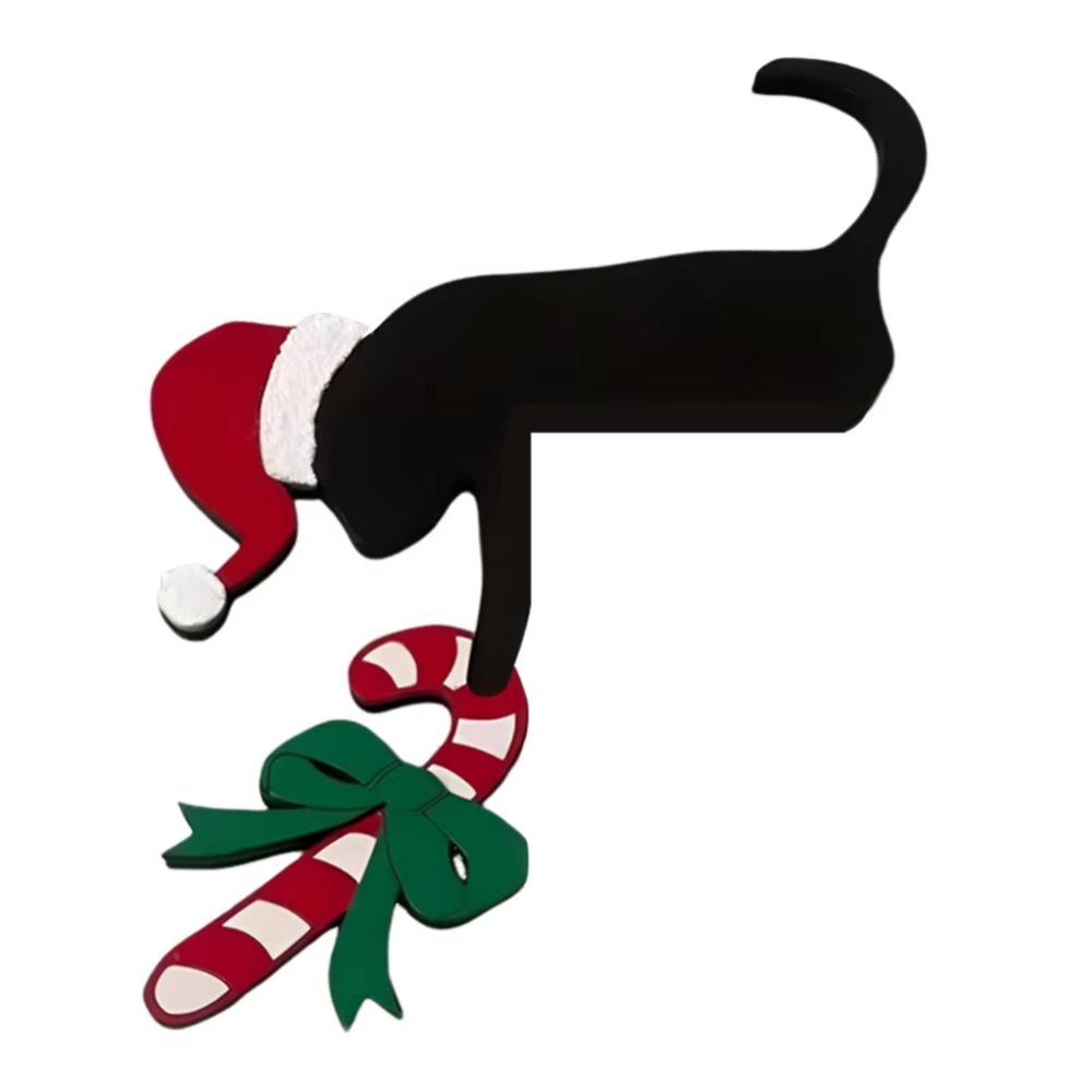 Funny Door Toppers Decor Cat/Dog Shaped Christmas Decoration  Holiday Ambiance
