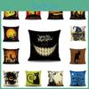 Stylish Invisible Zipper Halloween Cushion Cover For Sofa And Bed