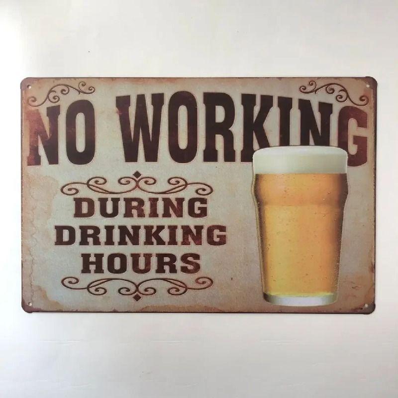 Civilized Bathroom Rules Tin Sign for Bathroom & Bar Wall Decor