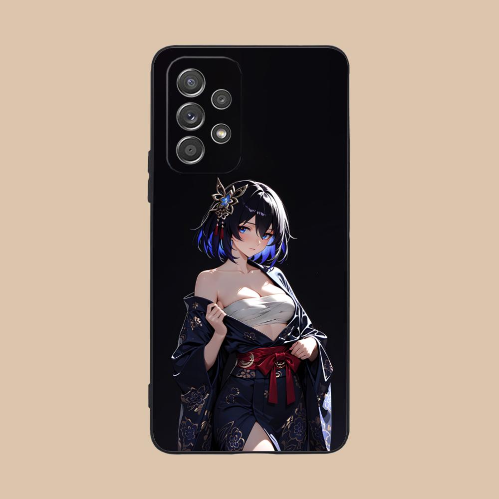 HSR Seele Matte TPU Mobile Phone Case for Samsung Galaxy M55 54 42 35 34 33 32 23 22 15 14 13 12 F55 5G Colorful Cover