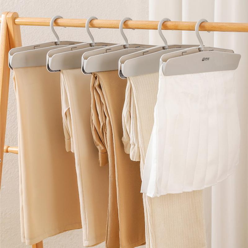 Long Skirt Non-Slip Pants Clip Storage Rack Pants Special Wrinkle-Free Pants Rack Jk Hanger Home Storage Artifact