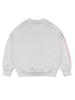 LA MAISON STUDIO Women'S Crop Flare Tropical University Heavy Terry Sweatshirt Ash Grey (Fcd3Ts713W)