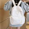 Art small fresh personality grid large capacity student schoolbag new junior high school high school travel student schoolbag female