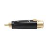 LZ1171G RCA Male To XLR Female Adapter Gold Plated Audio Connector for Mixer Microphone