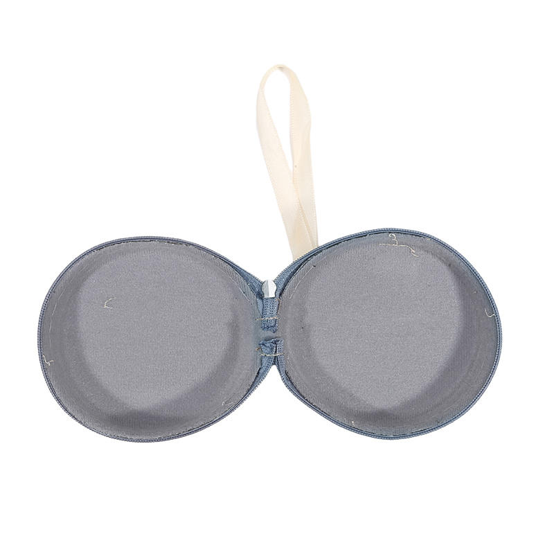 Folding Glasses Case Round Storage Bag Portable Leather Zipper Pouch Travel Sunglasses Reading Glasses Small Storage Bag