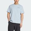 adidas Terrex Ss25 Polygiene Graphic Outdoor Sports Crew Neck Short Sleeve T-Shirt Men Tops Blue Yellow JI8326
