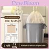 Household Heavy Duty Drawstring Trash Bags With Thick Pe Material For Kitchen Use